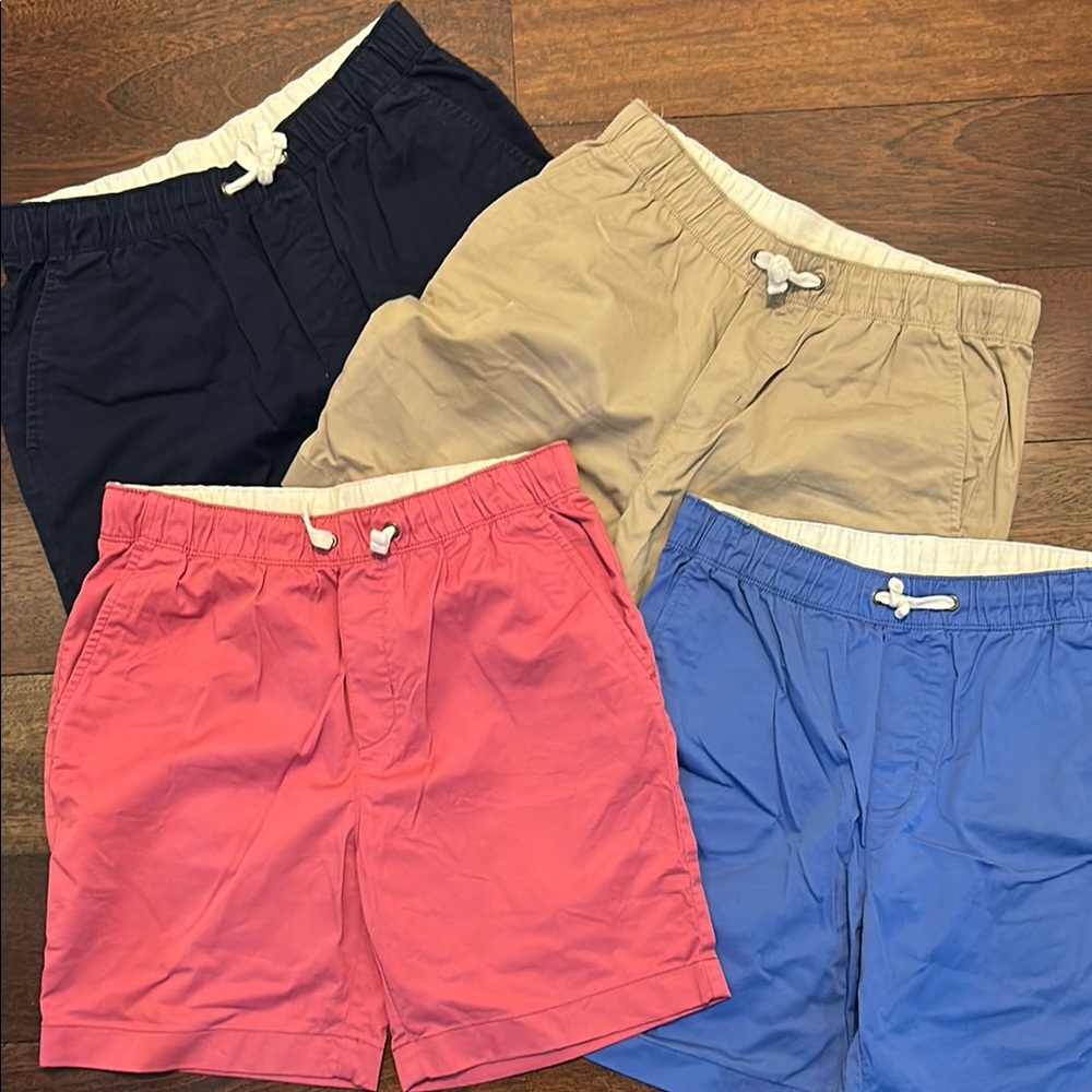 Crewcuts Everyday Shorts in Pink, tan, royal and navy blue